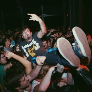 Danny B crowd surf by Josh Allen