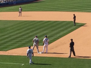 Dodgers Joc Pederson on the base path