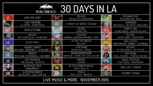 30 Days in LA Performers and Venues