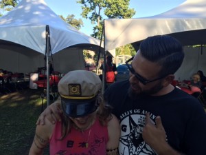 Donita Sparks and Danny Baraz at Riot Fest Chicago 2015