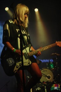 Kim Gordon with Glitterbust at Burger-a-go-go