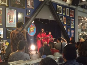 Le Butcherettes in store performance at Amoeba