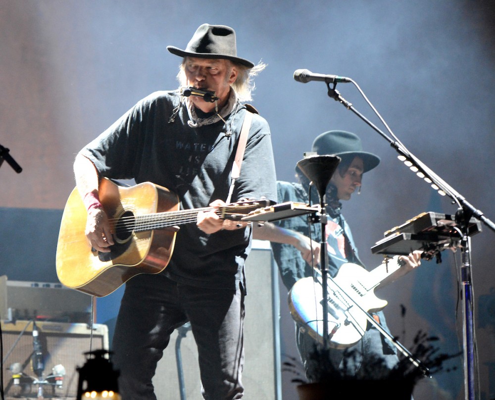 Neil Young shot by Kevin Mazur