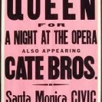 poster- Queen at the Santa Monica Civic