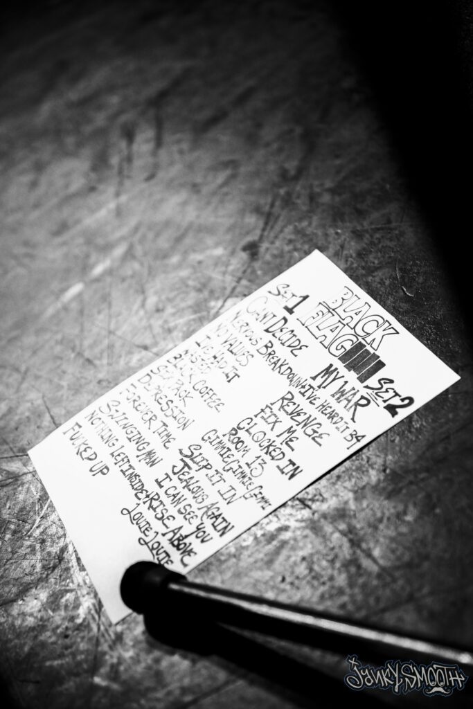 Black Flag set list at The Roxy by Taylor Wong