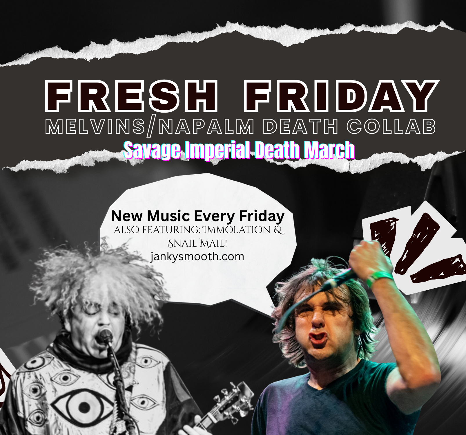 Fresh Friday Music with Melvins/Napalm Death, Immolation and Snail Mail