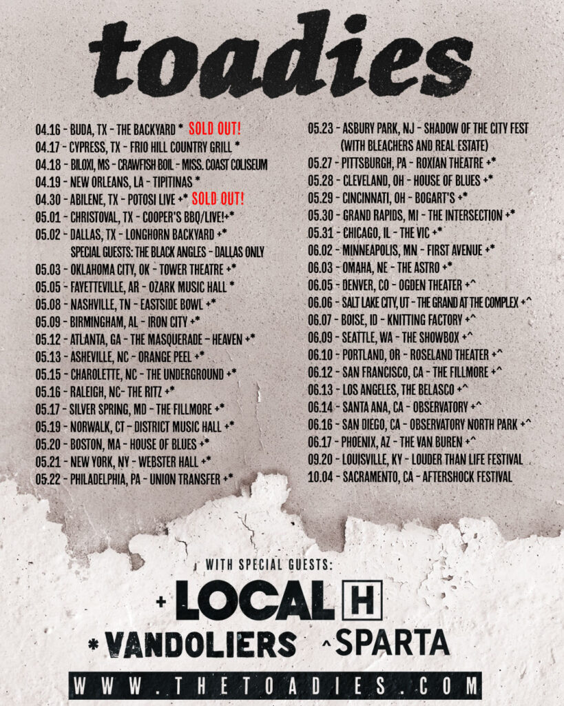 Toadies- The Charmer Tour 2026